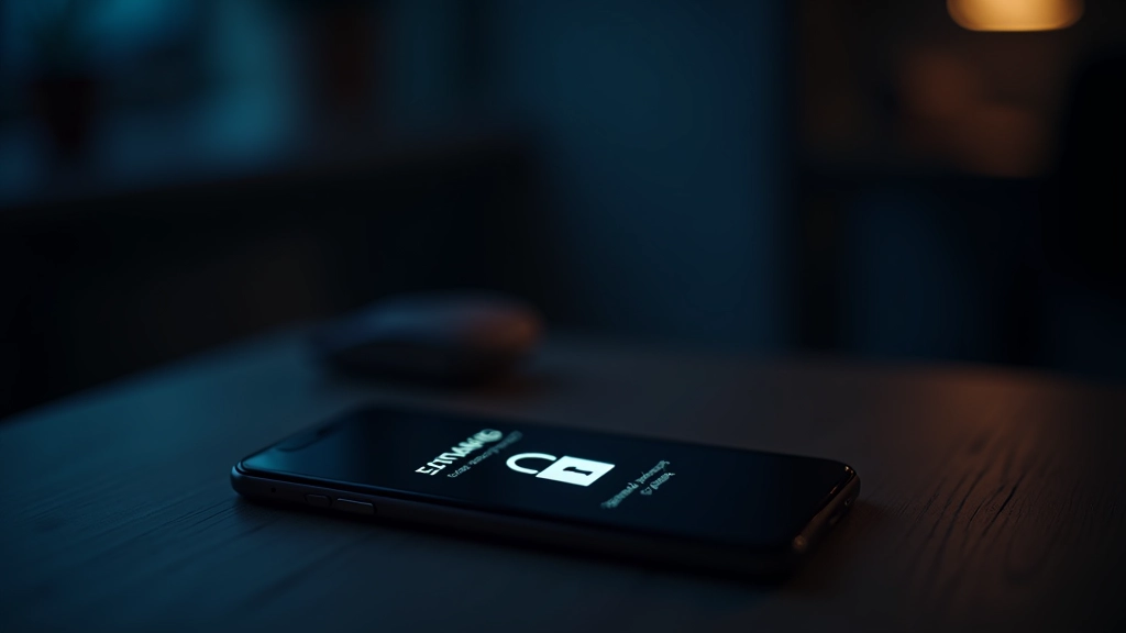 Pažeista mobiliojo telefono ekrane su spynelės piktograma, raudonas perspėjimas